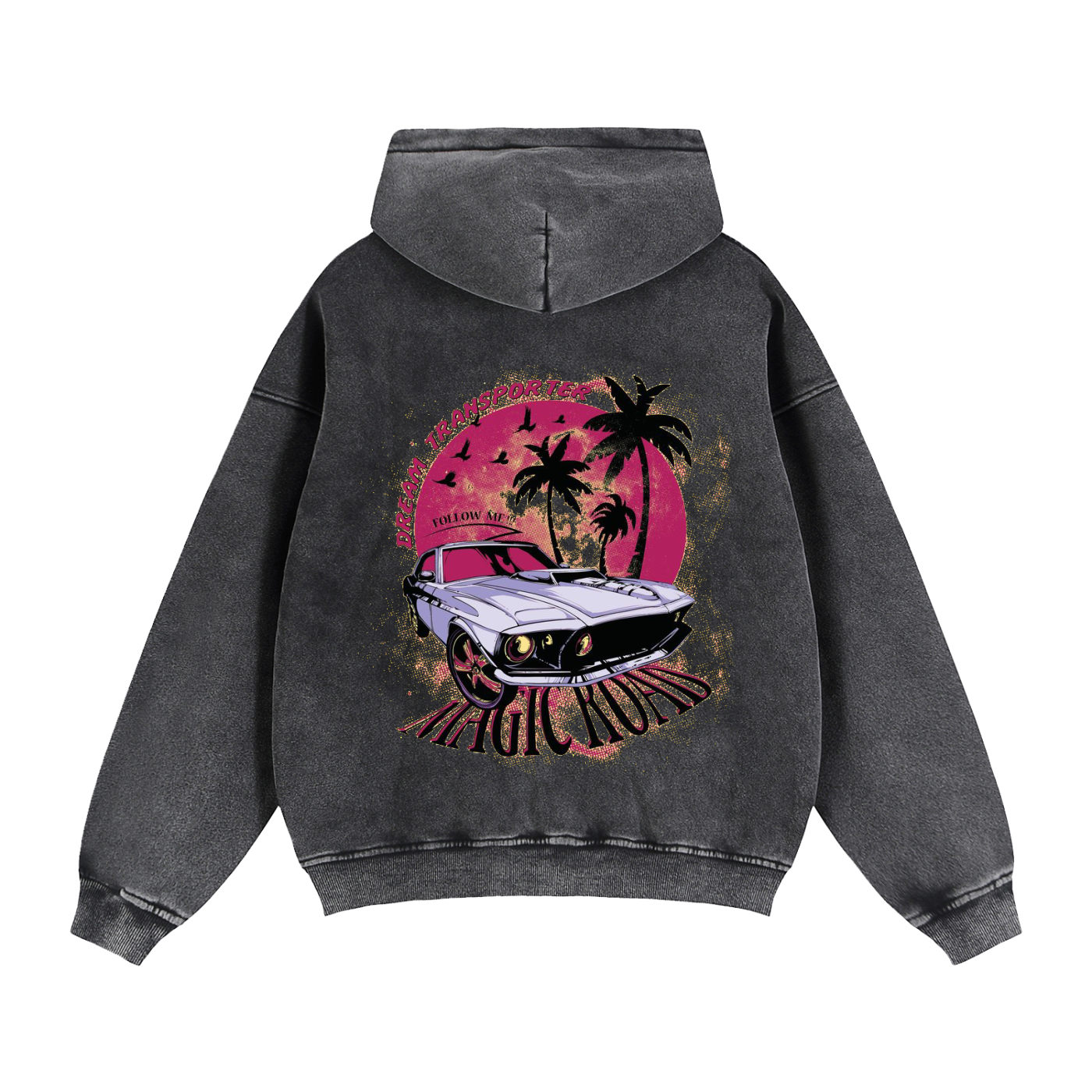 Zip-Through Boxy Fleece Hoodie