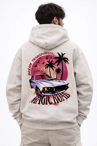 Zip-Through Boxy Fleece Hoodie ALIÉ